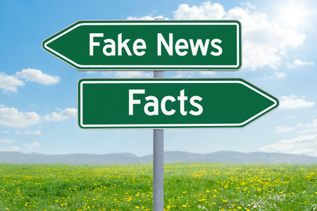 Two green direction signs - Fake News or Facts