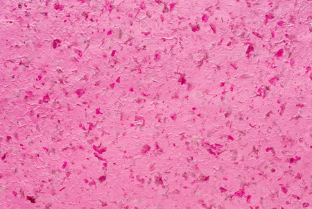Pink paper with petalsの写真素材