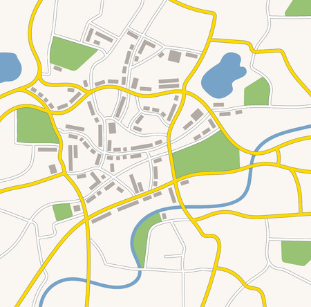 A generic city map illustrationの写真素材