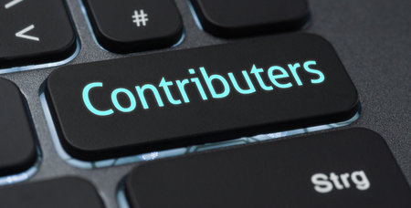 Illuminated keyboard with a labeled key - Contributors