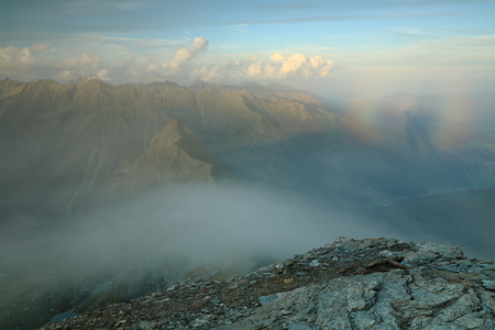 View from the Gurpitschek to the Hochgollingの写真素材