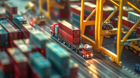 Real-time tracking of goods in transit for an optimized supply chain.の素材