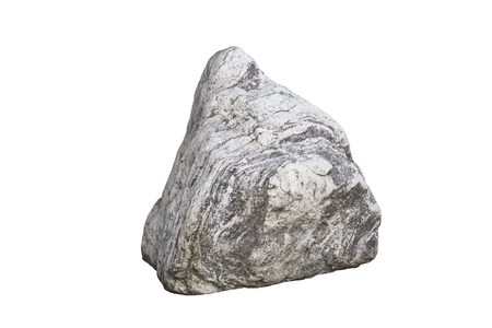 Stone photographed isolated on white background 1.の写真素材