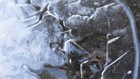 Ice freezing texture Natural floor Ice Backgroundの写真素材