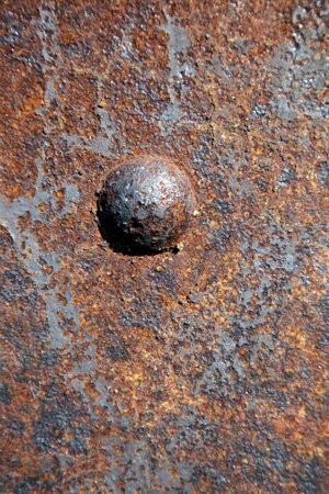Rusty background with bolt