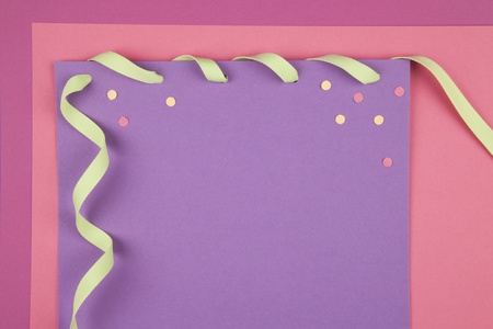 colorful paper notes with ribbonの写真素材