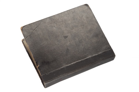 retro-styled big album folio, isolated on white の写真素材