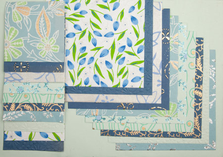 Handmade paper textures assortment