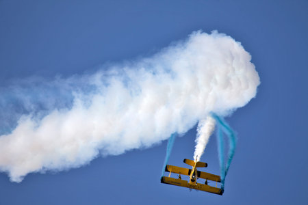 FINLAND INTERNATIONAL AIRSHOW - AUGUST 17: Scandinavian airshow - Catwalk 2014 at airport Malmi on August 17, 2014 in Finlandのeditorial素材