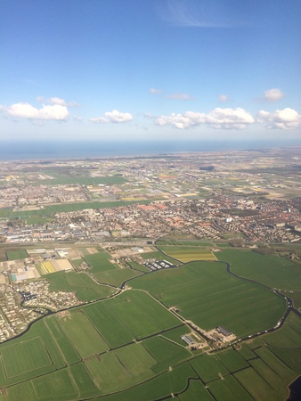aerial view of amsterdam hollandの写真素材