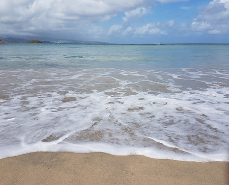 dream beach and fine sand caraibesの写真素材