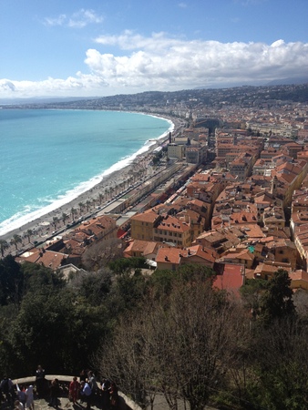 view of Nice azure coast panorama cityの写真素材