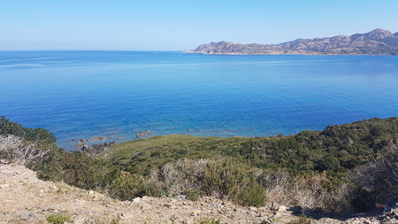 panorama Corsica Mediterranean Seaの写真素材