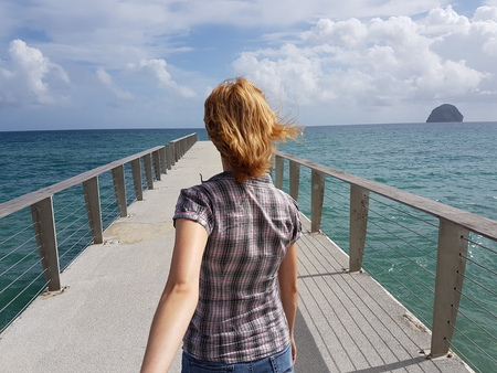 follow me caraibesの写真素材