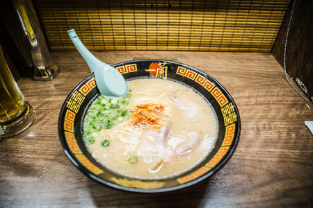 Osaka, Japan - November 19, 2018: Ichiran is famous for their tonkotsu ramen, which is a pork-based broth.のeditorial素材