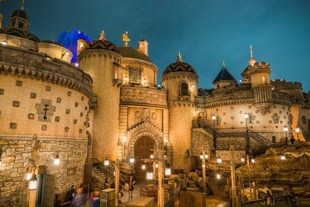 Tokyo, Japan - November 29, 2018: Fortress Explorations is an exquisitely-themed interactive play area at Mediterranean Harbor, Tokyo DisneySea.のeditorial素材
