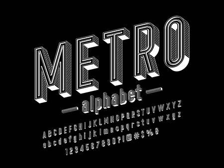 Vector of stylized modern alphabet designのイラスト素材