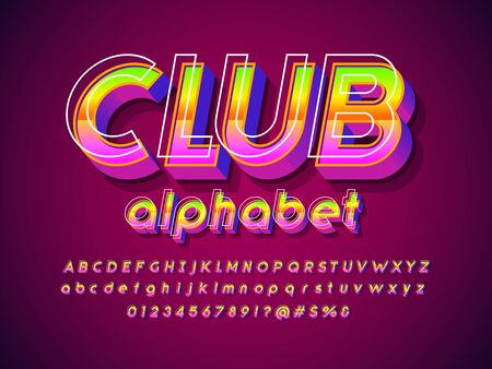 Vector of stylized modern alphabet designのイラスト素材