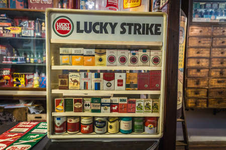 Melaka, Malaysia - July 28 2019: House of Museum Melaka is an antiques museum on Jonker Street, featuring 50s to 70s old trades including old traditional Chinese medicine shop, tailor's shop, tea shopのeditorial素材
