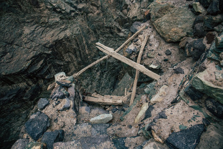 Buddhist monk used it to carrying water from the river at the bottom of the valley up to the...