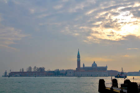 Venice sunsetの写真素材
