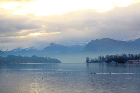 The lake of Lucerneの写真素材