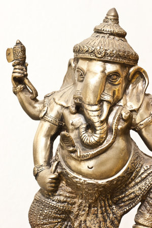 Isolated Silver Ganesha in Thailandの写真素材