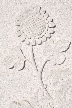 The Flower carve wallの写真素材