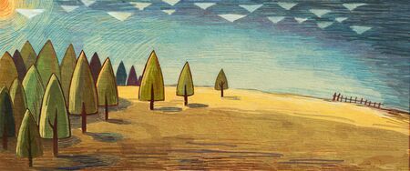 forest concept illustrationの写真素材