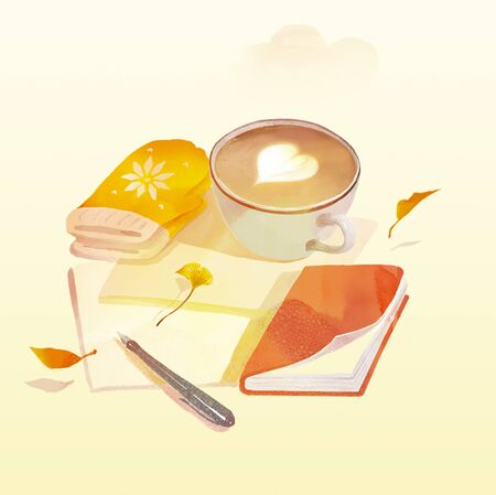 Thanksgiving concept illustrationの写真素材