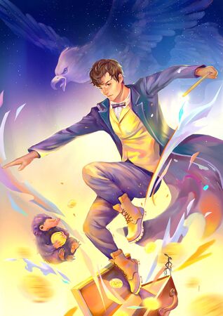Magician concept illustrationの写真素材