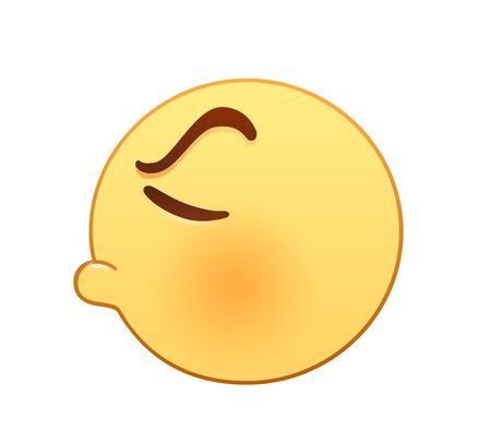 Blowing emotion iconのイラスト素材