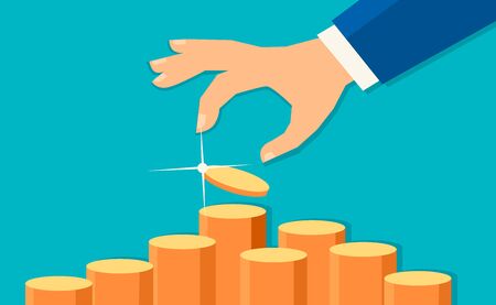 Financial management concept illustrationのイラスト素材