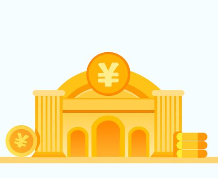 Bank illustrationのイラスト素材