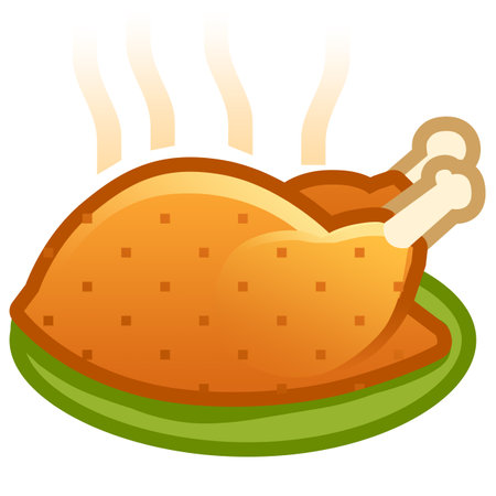 Roast chickenのイラスト素材