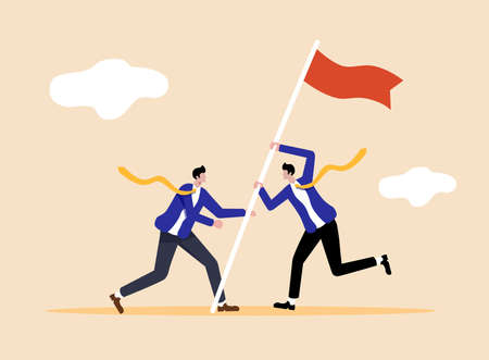Teamwork to win togetherのイラスト素材