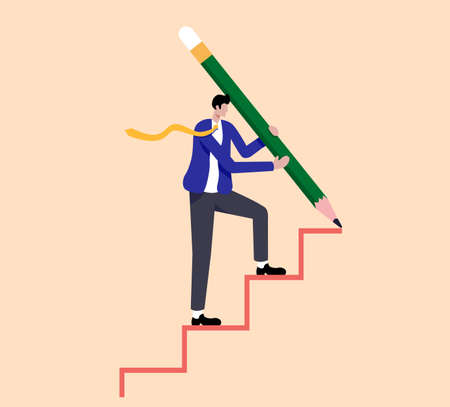 Career planning and goalsのイラスト素材