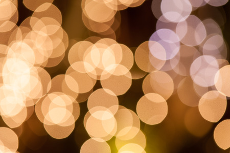 Abstract circular bokeh background of Christmas lightの写真素材