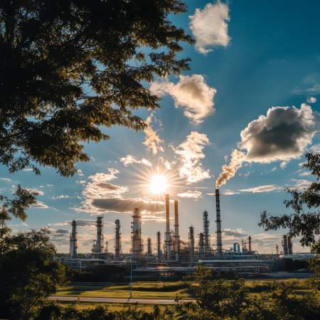 Factory Emitting Thick Smokeの素材