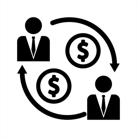 Flat Line Icons Office and Business. people connected on the team line icons collection. isolated on white background.のイラスト素材