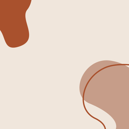 Minimalist abstract hand drawn set background. boho template wall decor. hand draw cover vector with copy space.のイラスト素材