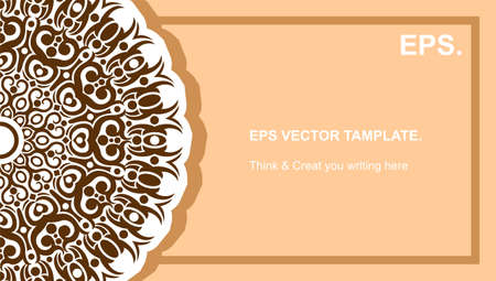 vector mandala design, for your various types of advertising needs, suitable for business card designs, banners, websites, etc. high resolution EPS file formatのイラスト素材