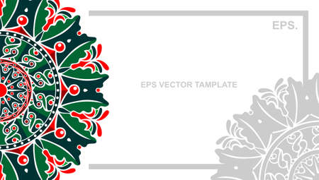 vector mandala design, for your various types of advertising needs, suitable for business card designs, banners, websites, etc. high resolution EPS file formatのイラスト素材