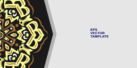 vector mandala design, for your various types of advertising needs, suitable for business card designs, banners, websites, etc. high resolution EPS file formatのイラスト素材