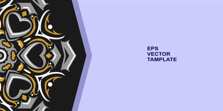 vector mandala design, for your various types of advertising needs, suitable for business card designs, banners, websites, etc. high resolution EPS file formatのイラスト素材