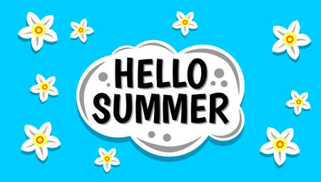 Colorful Summer background layout banners design. Horizontal poster, greeting card, header for website. File vector EPS.のイラスト素材
