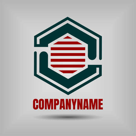 Vector logo Illustration, Abstract emblem, design concept, logo, logotype element for template. File EPS.の写真素材