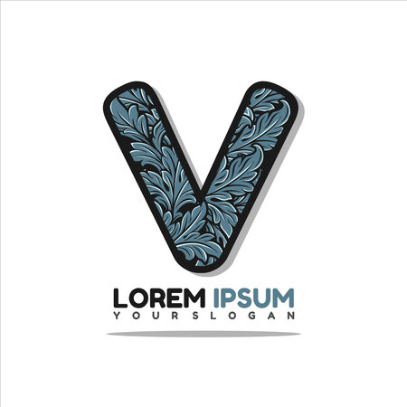 Letter V logo icon design template elements for your application or corporate identity.のイラスト素材
