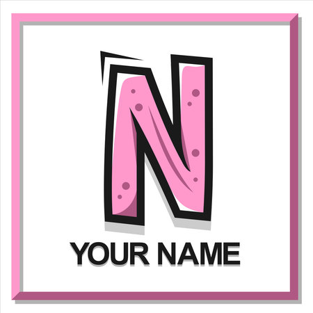 Letter N logo design template elements for your application or corporate identity.のイラスト素材