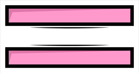 Pink and black horizontal banners with space for your text, vector illustrationのイラスト素材